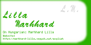 lilla marhhard business card